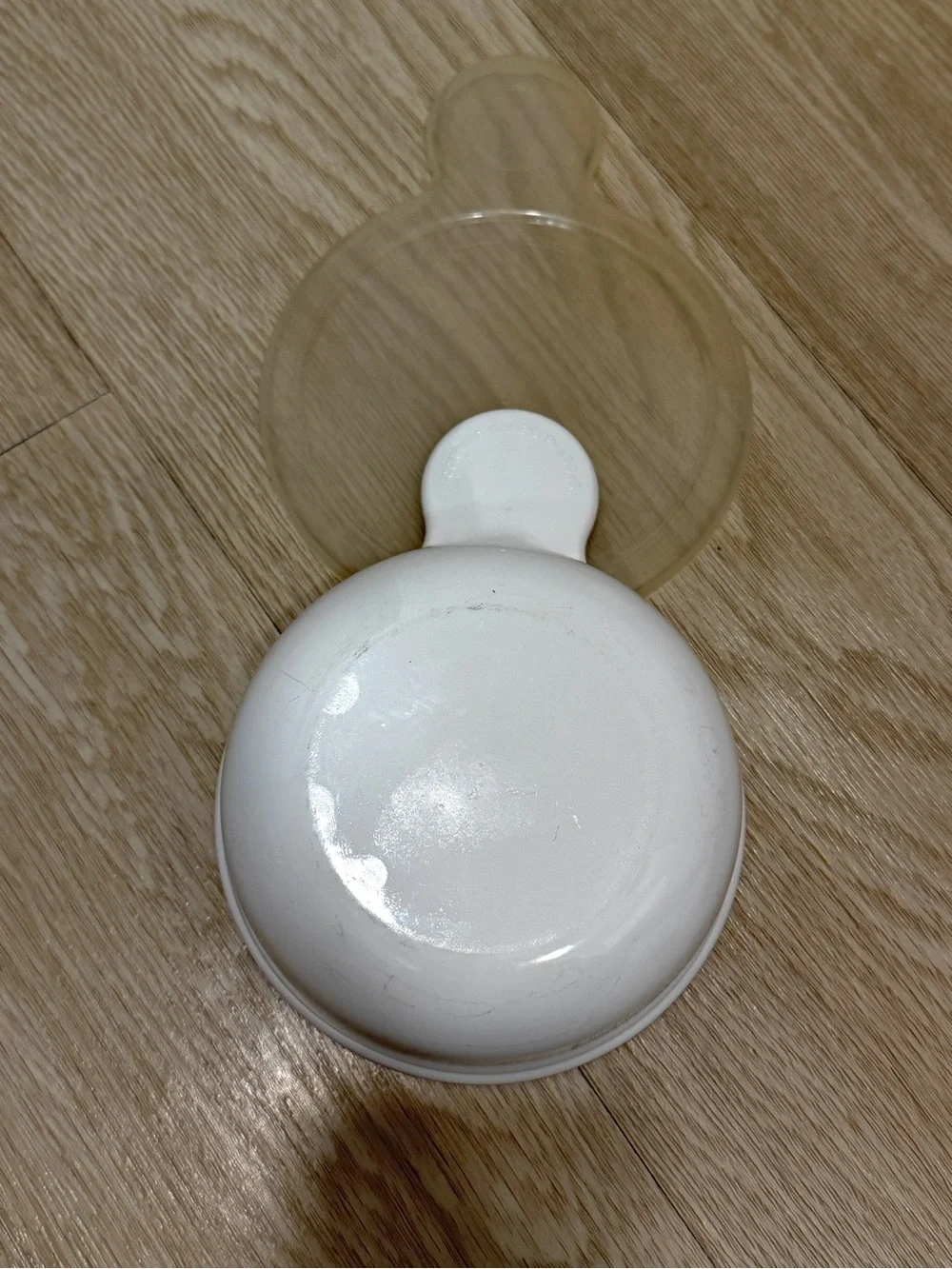 Vintage Corning Ware Grab It Bowl P-150-B White with Clear Plastic Lid